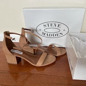 Steve Madden Irene Nubuck Tan size 8